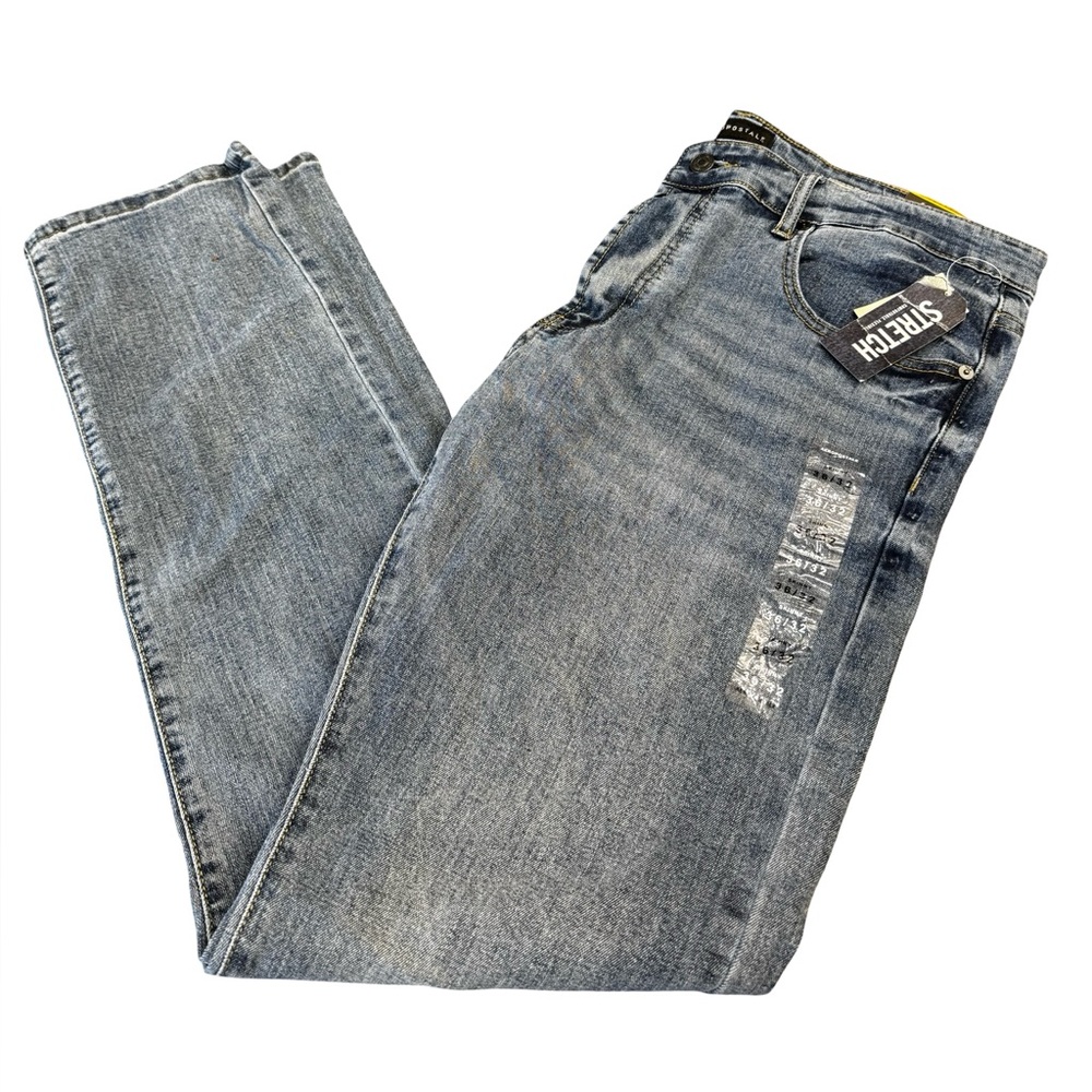 Aeropostale Skinny Stretch Jeans Mens 36x32 Blue Denim BNWT Classic Fit